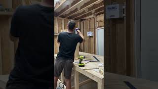 Building a lower cabinet carcass #shorts