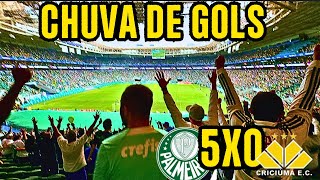 #VLOG - CHUVA DE GOLS - PALMEIRAS 5 X 0 CRICIÚMA