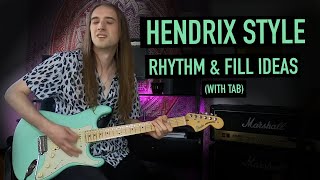 Hendrix Style Rhythm & Fills (quick study with Tab)