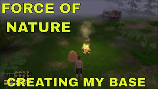 RESOURCE COLLECTING TO BUILD MY BASE - FORCE OF NATURE PC GAMEPLAY