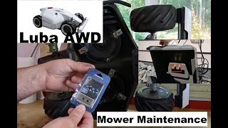 Luba AWD Robot Mower Maintenance - Mammotion GPS Mower