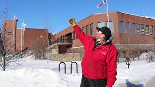 Joe the Aurora Hunter checking in from Yellowknife's City Hall, March 23, 2020