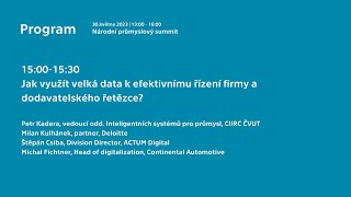 NPS 5: Jak využít velká data k efektivnímu řízení firmy a dodavatelského řetězce?