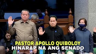 PASTOR APOLLO QUIBOLOY HUMARAP SA SENADO.