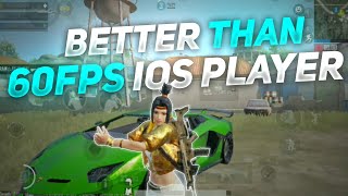 BETTER THAN 60FPS iOS PLAYER BGMI MONTAGE | LOW END DEVICE