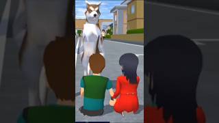 Anjing itu mengikuti anak-anak😓#sakuraschoolsimulator #sakura #shortvideo