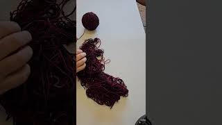 Untangling yarn. My crochet nightmare! #crochet #yarn #fiberarts