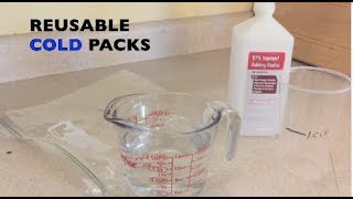 Reusable Cold Pack experiment (How to make a homemade Cold pack)