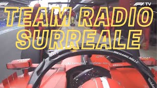 Team radio surreale tra Leclerc e il muretto box Ferrari