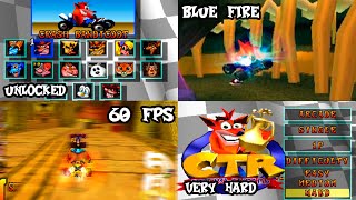 CRASH TEAM RANCING - DESCARGAR MOD BLUE FIRE-VERYHARD-DESBLOQUEADO PS1 @CrashPE