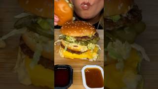 MCDONALD’S BURGERS #asmr #food #mcdonalds