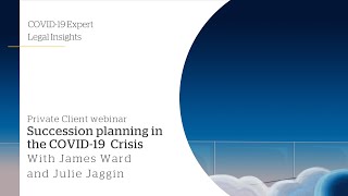 A guide to succession planning in the COVID-19 crisis