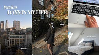 LONDON DAYS IN MY LIFE 🚏| haircut, fall office days, sunday reset & hair routine