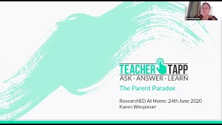 researchED Home 2020 Karen Wespieser: The Parent Paradox - Improving home-school relationships