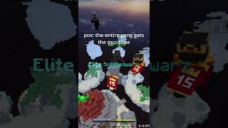 pov: the entire gang gets the mcc cape #shorts #bedwars #minecraft