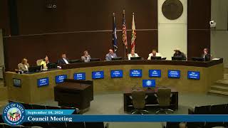 City Council Meeting, September 10th, 2024