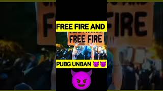 Free fire and pubg unban breaking news #shorts #youtubeshorts #shortcideo #😈😈😈😈😈😈😈