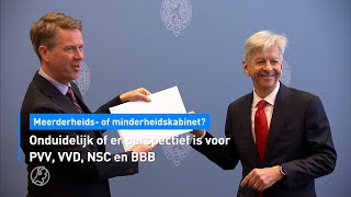 Meerderheids- of minderheidskabinet: hoe moeten PVV, VVD, NSC en BBB nu verder? | Hart van Nederland