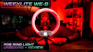 Weeylite WE 9 RGB Ring Light Review | Is this the best smallest RGB Ring Light?