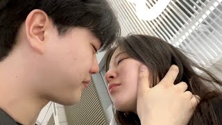 Long distance Couple saying goodbye again | Denmark and Korea International relationship