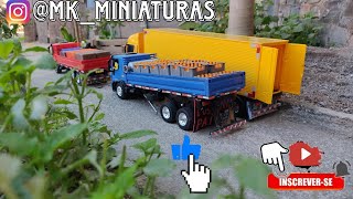 viajando com 2 caminhão Iveco #brinquedos #miniaturas #miniaturasdecaminhão #minis