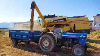 New Holland Biçerdöver Nasıl Kullanılır +Buğday Hasadı/İş Makineleri videoları BasitHile/Tips/Tricks