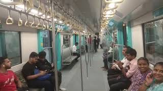 Mumbai Metro 3 aqua line fully underground, first day ride