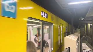 Tokyo Metro Ginza Line Set 1117F Arriving at G19 Asakusa Station