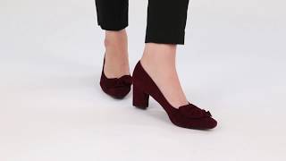 Peter Kaiser Gesina Womens Cabernet Suede Dress Court Shoes