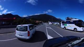 4k 360 VR Driving through the town of Fox glacer, NZ