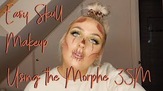 Halloween Skull Tutorial | NEW 35M BOSS MOOD ARTISTRY PALETTE REVIEW | Tilly Jones