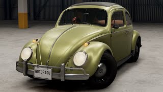 Необычный краш-тест Volkswagen Beetle 1963 с манекенами в BeamNG.drive