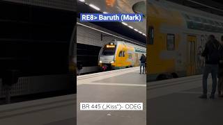 Ein RE8 nach Baruth (Mark) mit der BR 445 am Berliner Hauptbahnhof (tief) | ÖPNVinBB | #shorts