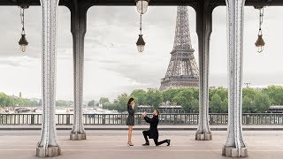 Paris Proposal at Bir-Hakeim Bridge