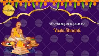 House Warming Invitation Video | Vaastu Shanti