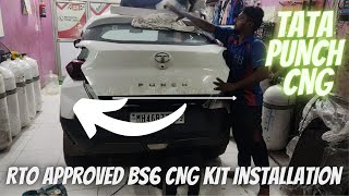 Tata PUNCH CNG | After Market BS6 CNG Kit Installation | CNG Advancer | Installation Cost ?