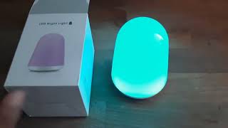 Tyreses LED Lampe de Chevet,Veilleuse Bébé Avec Lumière Chaude Dimmable, Super