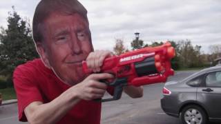 Nerf War  Donald Trump vs  Hillary Clinton