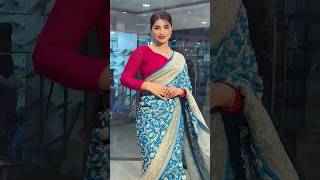 Pure Banarasi Khaddi Georgette Saree Handloom Made 7524931212 #bridalsarees #youtubeshorts #trending