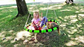 Huge Punk Swing for kids| Toys Review | Hanging Seat | Works well outside or inside