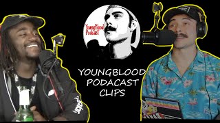 "Can we talk about 🍄 on here?!" | YoungBloodPodcast Clips #podcast #funny #mushrooms