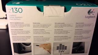 Logitech Z130 Speakers Unboxing