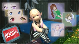 My new VRoid Booth - Lalafell Models, Custom Items & Anime Eyes (DAL IV , SMC & Re:Zero)