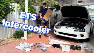 White Supra gets more upgrades (ETS 5" intercooler)