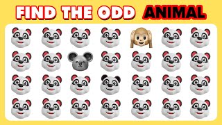 Test your eye skills | Find the odd one out - Animal Edition | Emoji Quiz Lion