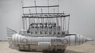 Building Albatross (Jules Verne's Universe Airship) #hobby #papercraft #sciencefiction #cardboard