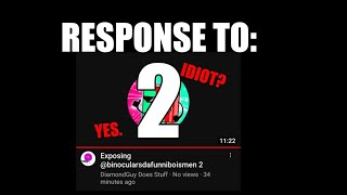 Response to @DiamondGuyDoesStuff's response