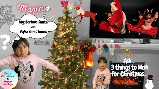 Santa’s surprise visit | Kids Magical Christmas celebration | @vyvagirls3249