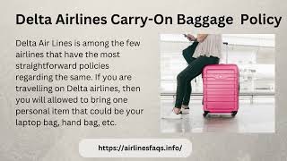 Delta Airlines Baggage Policy