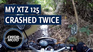 Yamaha XTZ 125: Conquering Some Light Trails (CRASHED TWICE!) | 2020